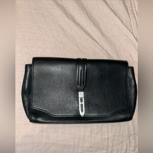 Rag & Bone Elegant Black Leather Clutch